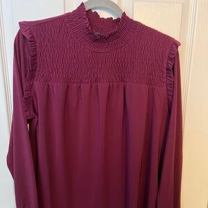 Ann Taylor Mock Neck Blouse